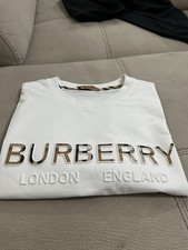 T-shirt Burberry bianca logo