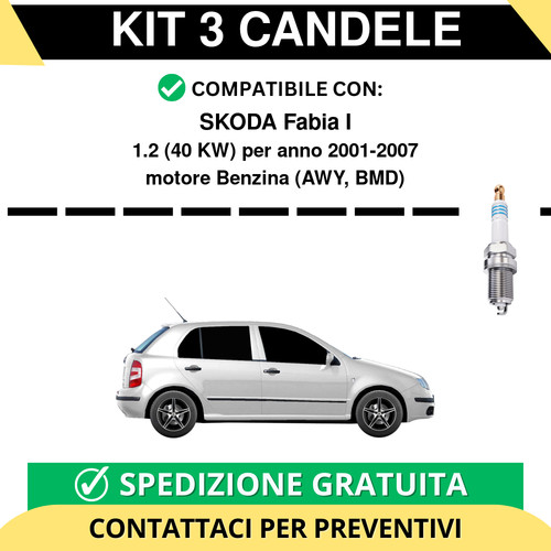 Kit candele per skoda - candele,
