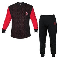 Pigiama Uomo MILAN Prodotto Ufficiale Cotone Jersey Art.2010