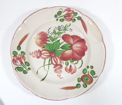 Piatto ceramica dipinta a - in,