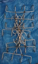 Ganci Macelleria Macellaio a quattro punti  in acciaio inox 7 pezzi 