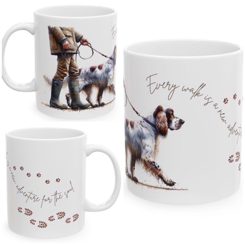 Tazza setter inglese ceramica - tazza,