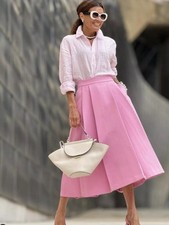 Zara ss24 pleated cape skirt - zara,