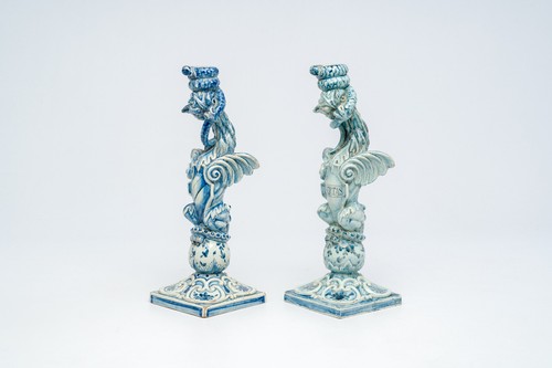 Coppia candelabri grifone - coppia,