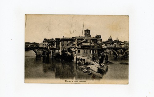 Cartolina roma isola - -,
