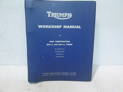Manuale officina triumph 350cc - triumph,