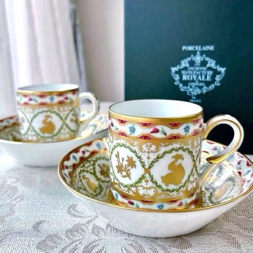 Set coppia piattini - , tazze