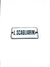 Insegna smaltata vintage