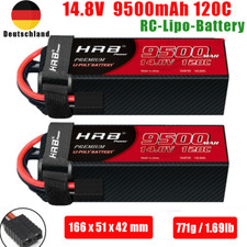 2 pezzi batteria 4S 14,8V 9500mAh TRX Lipo per RC Arrma 8s Kraton auto camion batteria