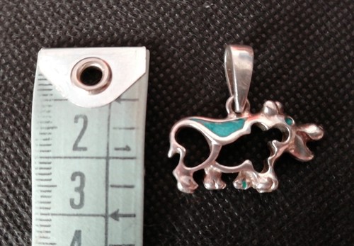 Charm ippopotamo argento 925 - charm,