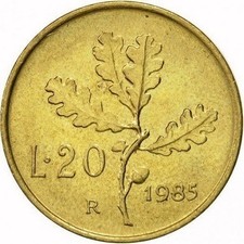 LOTTO N. 8 MONETE DA 20 LIRE -