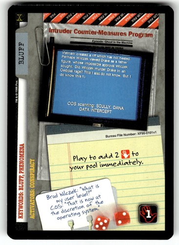 The files premiere card 101 - x-files, #101