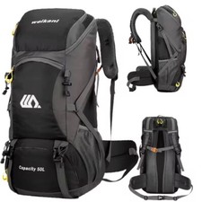 Zaino trekking 50L uomo donna impermeabile SCIONE arrampicata viaggio sport