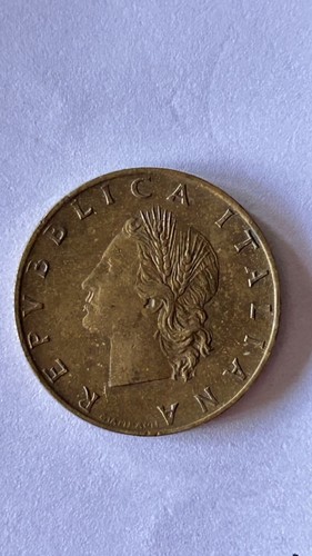 Moneta lire 1957 con - lire,