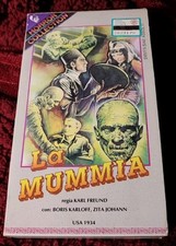 VHS "LA MUMMIA" di Karl Freund con Boris Karloff. USA, 1932. E. Halley, Italia.