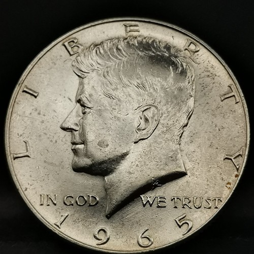 Kennedy half dollar 1965 - kennedy,