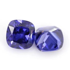 Zaffiro blu tanzanite naturale 7 ~ 12,0 mm cuscino VVS gemme sfuse per gioielli fai da te