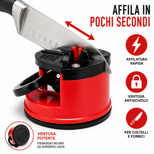 Affilacoltelli manuale ventosa - affilacoltelli,