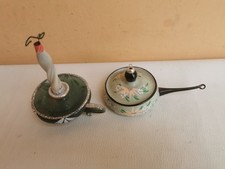 addobbi per albero di natale vintage porta candela e pentola in plastica