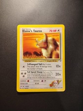 Blaine's Taurus 64/132 Carta Pokemon Gym Heroes Comune Inglese