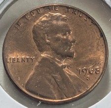 US One Cent, 1968-S, Lincoln
