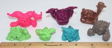 Lotto di 17 mini boglin multicolori vintage RARI