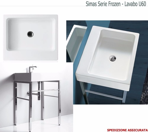 Lavabo u60 appoggio - lavabo,