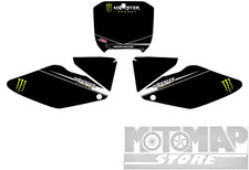 KIT ADESIVI GRAFICHE TABELLE PORTANUMERO HM 50 CRE 50 DERAPAGE BAJA MONSTER