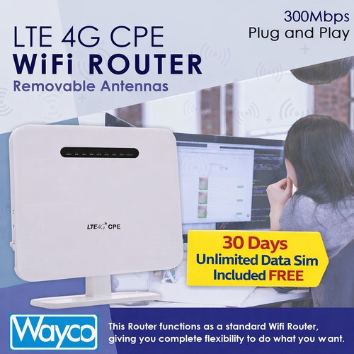 Router wireless 300mbps - 4g,