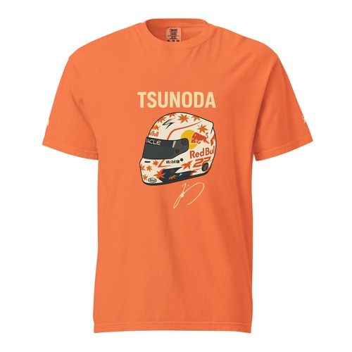 Shirt yuki tsunoda 22 red - tsunoda, #22