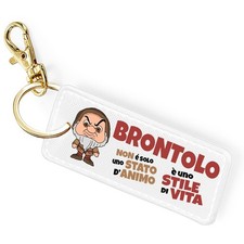 TeeDesign Portachiavi brontolo idea regalo sette nani donna uomo ragazza ragazzo