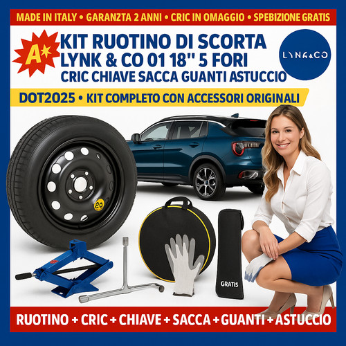 Kit ruotino scorta lynk - scorta,