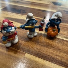 Set di sei bambole puffo 1981