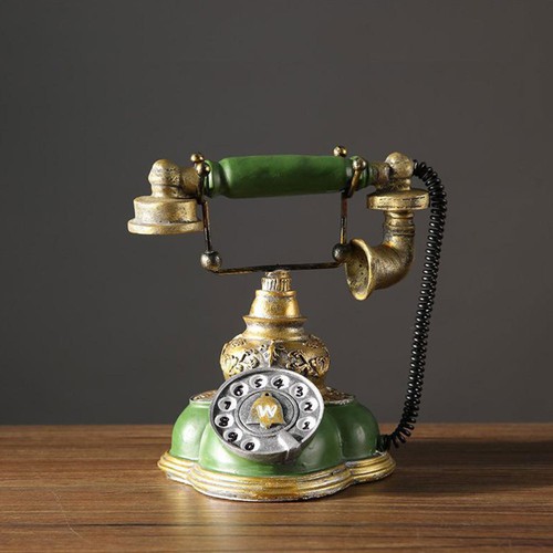 Old vintage rotary dial phone - old,
