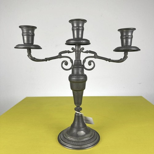 Candelabro vintage peltro - candelabro,