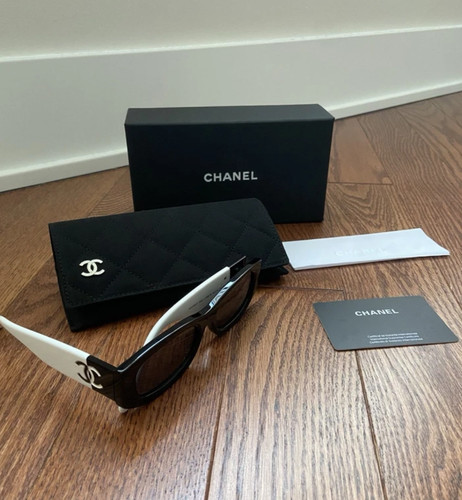 Chanel 5525 polarized black - black, &