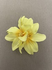 fermaglio per capelli Tarina Tarantino” con fiore Giallo in tessuto - vintage