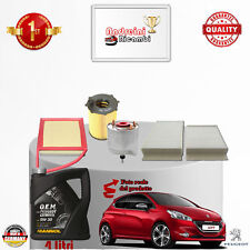 KIT TAGLIANDO FILTRI + OLIO PEUGEOT 208 1.4 HDi 50KW 68CV DAL 2013 ->
