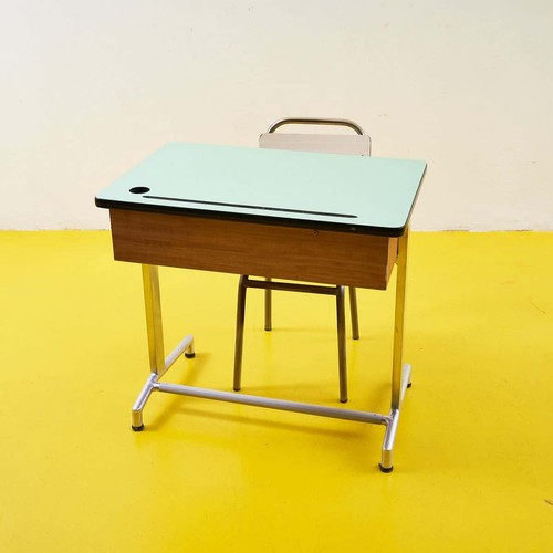Scrivania vintage con - con, sedia