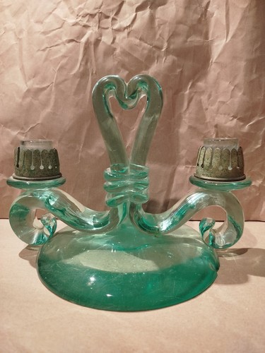 Candelabro art deco vetro - art,