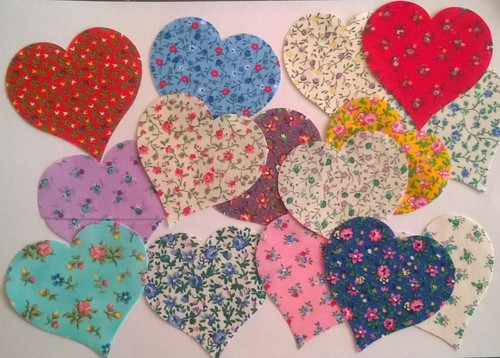 Country floral hearts - floral,