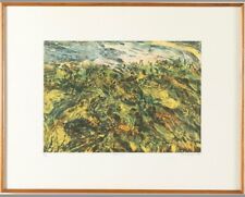 Pompilio Mandelli-litografia-Data (1988)+firma+tir.(70/120) fr.-Cm.45x57-cornice