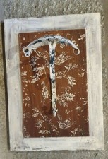 ATTACCAPANNI APPENDIABITI A PARETE SHABBY CHIC - PANNELLO IN LEGNO CON UCCELLI  