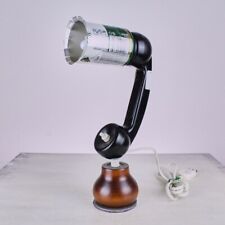 lampada artigianale, cornetta e birra