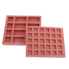  2 Pcs Silicone Brick Moulds