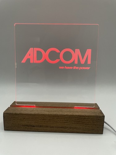 Insegna audiofila led adcom - insegna,