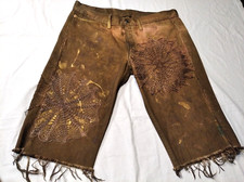 vintage levis 501 donna rivisitati con inserti e dipinti W 30 L 32