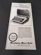 1962 PORTATILE REMINGTON RAND DELUXE TRAVEL RITER MACCHINA SCRIVERE VINTAGE AD