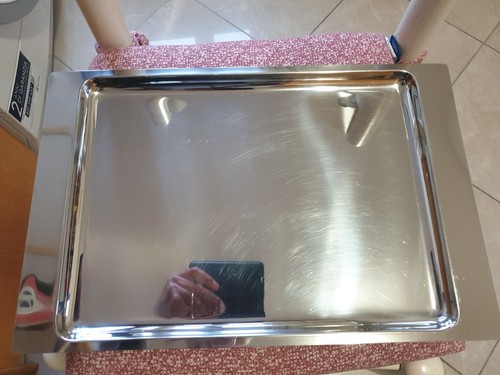 Vassoio acciaio inox 45x30 - vassoio,