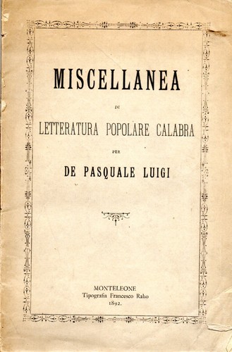 Miscellanea letteratura - di,